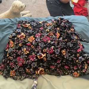 floral skirt